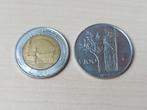 2 Italiaanse munten te koop, Enlèvement, Monnaie en vrac, Italie