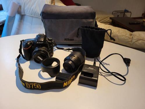 Nikon D750 + AF-S NIKKOR 50mm + AF-S ED 35mm 1:1,8G + varia, Audio, Tv en Foto, Fotocamera's Digitaal, Nikon, Ophalen