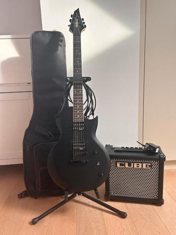 Gitaarset, Musique & Instruments, Instruments à corde | Guitares | Électriques, Comme neuf, Autres marques, Avec ampli, Enlèvement