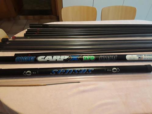 Canne sensas carp x 270 de 13 m avec mini expansion à 11m50, Watersport en Boten, Hengelsport | Witvissen, Zo goed als nieuw, Ophalen of Verzenden