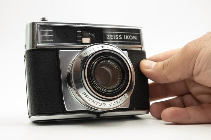 Zeiss Ikon - Contessamat SE 45mm F2.8 + hoes, Audio, Tv en Foto, Fotocamera's Analoog, Gebruikt, Ophalen of Verzenden