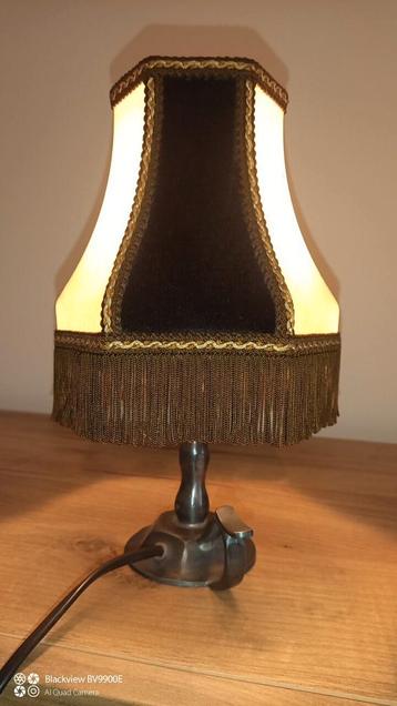 60's nachtlamp velours varkensblaas  beschikbaar voor biedingen