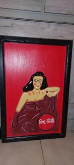 Authentique enseigne de pub en bois Coca-Cola, Collections, Enlèvement ou Envoi, Comme neuf