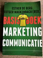 BASISBOEK marketing communicatie +meer boeken (Communicatie), Ophalen of Verzenden, Zo goed als nieuw, Economie en Marketing, De Berg, Mackenbach