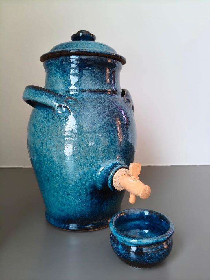 Handgemaakte vaas in keramiek, Antiek en Kunst, Antiek | Vazen, Ophalen