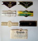 Lot van 7 middelgrote sigarenbanden alle merken, Collections, Articles de fumeurs, Briquets & Boîtes d'allumettes, Utilisé, Envoi