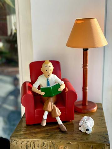 Tintin fauteuil + lampe par Patrick Regout pour Pixi Edition beschikbaar voor biedingen