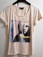 Beige T-shirt met vooraan print van Groggy JBC, L, Ophalen of Verzenden, Nieuw, Beige