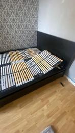 2 persoonsbed, Huis en Inrichting, Slaapkamer | Bedden, Ophalen, Gebruikt, Zwart, Tweepersoons
