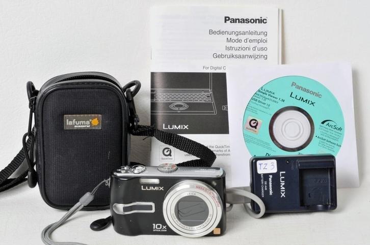 Lumix DMC-TZ3 : Zoom optique Leica :10 x F3.3 - F4.9 /, TV, Hi-fi & Vidéo, Appareils photo numériques, Comme neuf, Compact, 8 fois ou plus