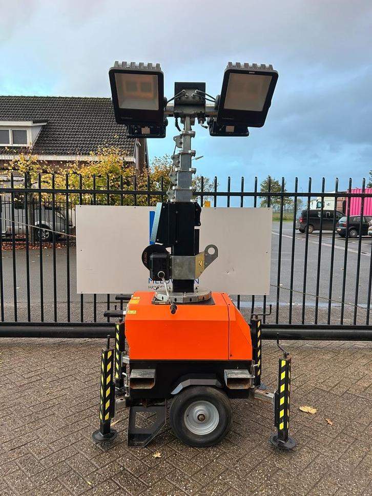 Trime X-Chain mobiele lichtmast koppelbaar 7.00M LED BJ2016, Doe-het-zelf en Bouw, Bouwverlichting, Gebruikt, Overige typen, 50 tot 200 watt