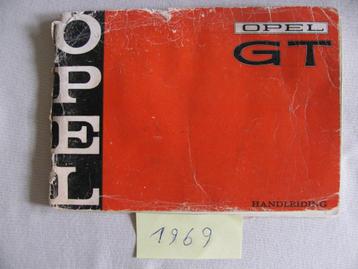 Opel GT Handleiding instructieboekje januari 1969, Autos : Divers, Modes d'emploi & Notices d'utilisation, Enlèvement ou Envoi