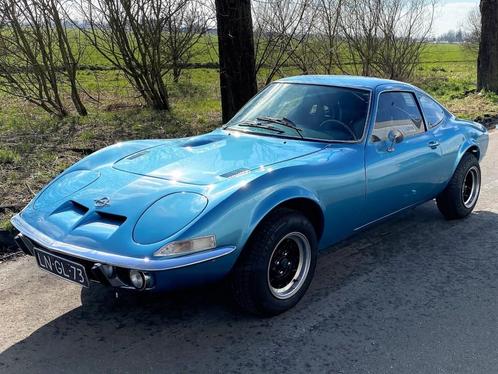 Opel GT AL coupé 1973, Autos, Oldtimers & Ancêtres, Entreprise, Achat, Opel, Essence, Coupé, 2 portes, Boîte manuelle, Bleu