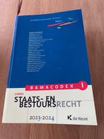 Codex Staats- en bestuursrecht 2023 - 2024, Enlèvement ou Envoi, Neuf, Enseignement supérieur