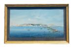 Grande gouache napolitaine : Vue de Naples XIXè. G.Scoppa, Enlèvement ou Envoi