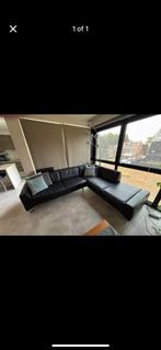 Mooie echt lederen salon te koop wegens verhuis buitenland, Ophalen, Zo goed als nieuw