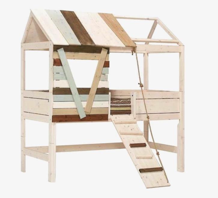 Lifetime slaapkamer bed en kast, Kinderen en Baby's, Kinderkamer | Bedden, Zo goed als nieuw, 180 cm of meer, 100 cm of meer, Hoogslaper of Stapelbed