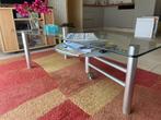 Glazen salontafel, Huis en Inrichting, Ophalen, Zo goed als nieuw, Rond, Glas