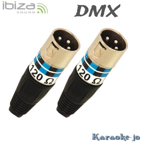 IBIZA XLR-EOL XLR-male 120 Ohm DMX afsluitweerstanden, Muziek en Instrumenten, Licht en Laser, Nieuw, Ophalen of Verzenden