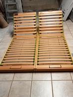 A vendre 2 sommiers à lattes réglables 70x195 cm, Maison & Meubles, Une personne, Enlèvement, Utilisé, Sommier