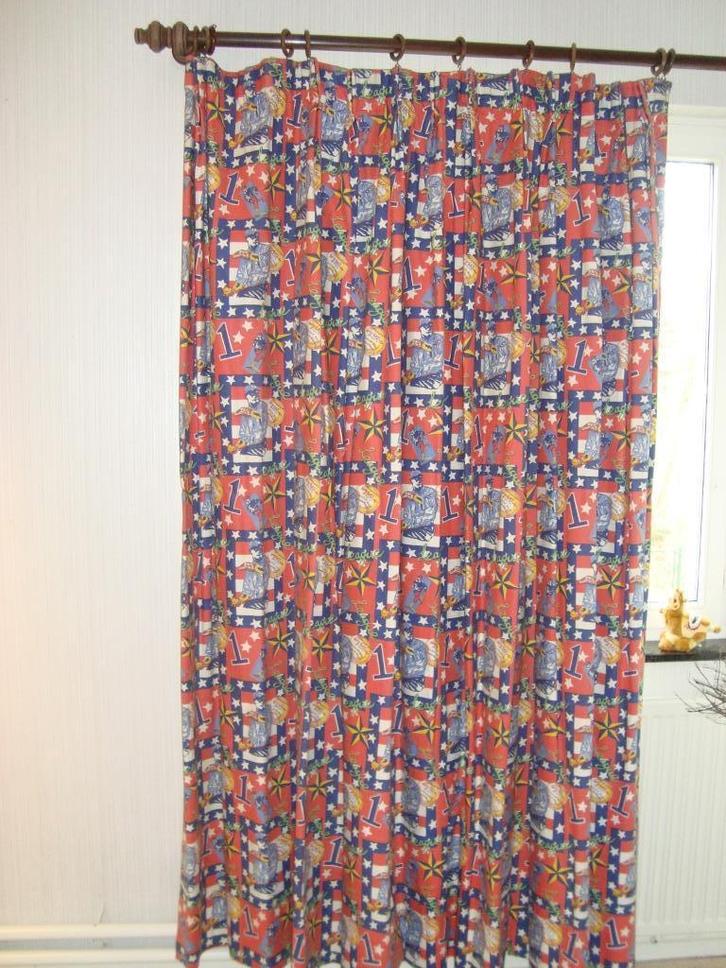 Overgordijnen, Huis en Inrichting, Stoffering | Gordijnen en Lamellen, Gebruikt, Wit, Ophalen of Verzenden