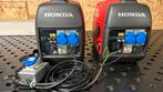 Set van 2x Honda EU20i met koppelset, Bricolage & Construction, Générateurs, Enlèvement, Comme neuf