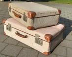 Twee vintage koffers, Ophalen, Gebruikt, Overige materialen, Minder dan 50 cm