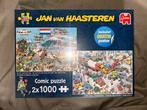 Jan van haasteren puzzel 2x1000st nieuw, Ophalen of Verzenden, 500 t/m 1500 stukjes, Nieuw, Legpuzzel