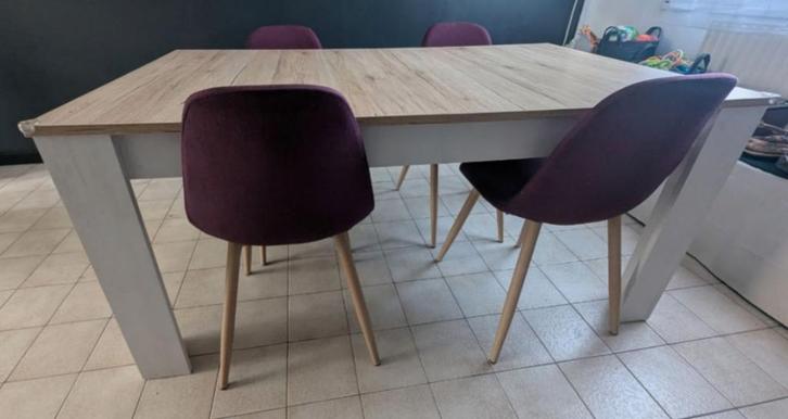 Salle a manger complète, Maison & Meubles, Salles à manger complètes, Comme neuf, 4 à 6 chaises, Enlèvement