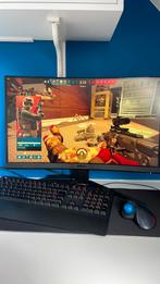 Gaming pc + monitor + mouse + keyboard, Met videokaart, 500 gb ssd, 32 GB, Be quiet, amd, gigabyte, asus, logitech, …