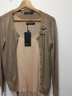 Cherry couture twinset goud nieuw en paars nieuwstaat, Ophalen of Verzenden, Nieuw, Maat 38/40 (M), Paars
