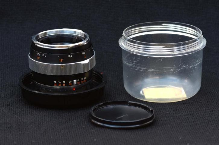 Contarex B Planar 2/50, Audio, Tv en Foto, Fotocamera's Analoog, Zo goed als nieuw, Ophalen