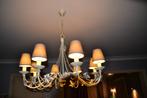 Luchter met 8 lichtpunten, Huis en Inrichting, Lampen | Kroonluchters, Ophalen, Zo goed als nieuw, Metaal, Landelijk