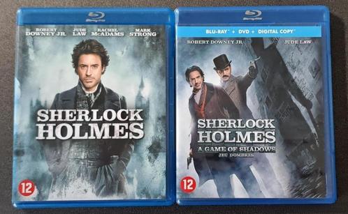 Sherlock Holmes: films uit 2009 en 2011 (blu-ray), Cd's en Dvd's, Blu-ray, Zo goed als nieuw, Klassiekers, Ophalen of Verzenden