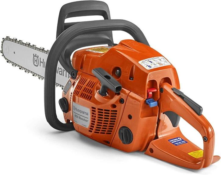 Kettingzaag Husqvarna 455 rancher, Doe-het-zelf en Bouw, Gereedschap | Zaagmachines, Zo goed als nieuw, Kettingzaag, Ophalen