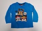 Mt 104-110 Blauwe T-shirt lange mouwen paw patrol, Kinderen en Baby's, Kinderkleding | Maat 104, Ophalen of Verzenden, Zo goed als nieuw