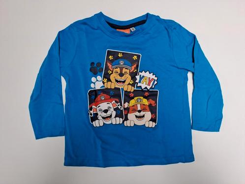 Mt 104-110 Blauwe T-shirt lange mouwen paw patrol, Kinderen en Baby's, Kinderkleding | Maat 104, Zo goed als nieuw, Jongen, Shirt of Longsleeve