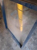 Houten raam met enkel glas, Ophalen, Gebruikt, Aluminium