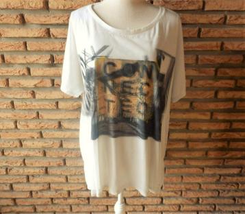 (125)- blouse femme t.46 blanche - TQF - beschikbaar voor biedingen