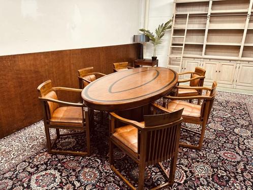 Klassiek Engelse Art Deco Vergadertafel Tafel, Antiek en Kunst, Antiek | Kantoor en Zakelijk, Ophalen of Verzenden