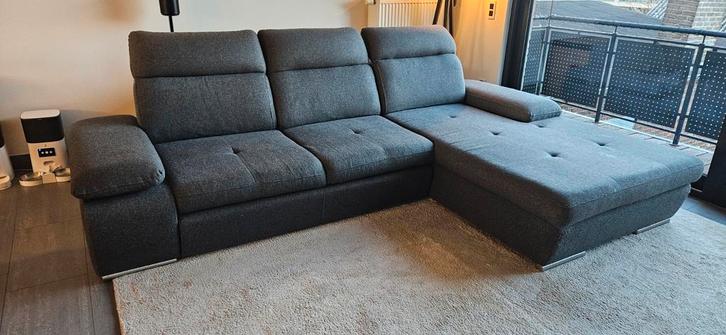 Zetel bank uittrekbaar met opbergruimte, Huis en Inrichting, Zetels | Complete zithoeken, Ophalen