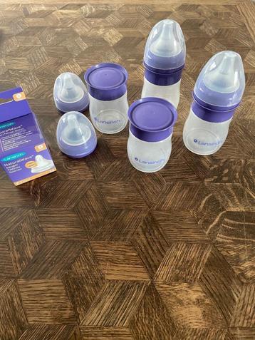 4x Lansinoh Zuigfles + NaturalWave + speen beschikbaar voor biedingen
