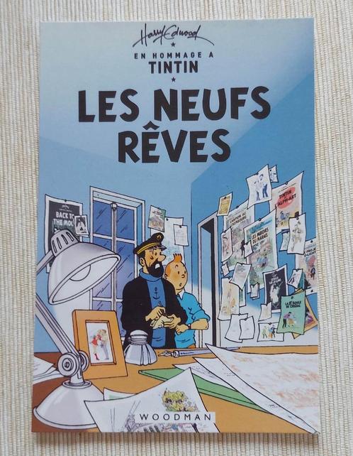 Postcard - En Hommage À Tintin - Les Neufs Rêves - Mint Cond, Verzamelen, Postkaarten | Themakaarten, Ongelopen, Verzenden