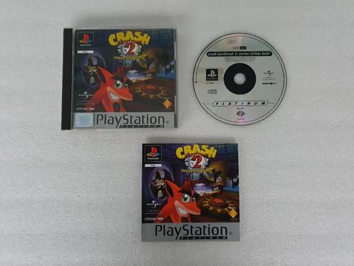 PS1: Crash Bandicoot 2 - Cortex Strikes Back (Platinum), Games en Spelcomputers, Games | Sony PlayStation 1, Gebruikt, Ophalen of Verzenden