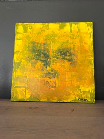 BonoB-art 50x50 abstracte kunst acryl  beschikbaar voor biedingen