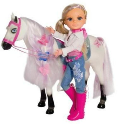Popje Nancy met paard, Kinderen en Baby's, Speelgoed | Poppen, Zo goed als nieuw, Ophalen of Verzenden
