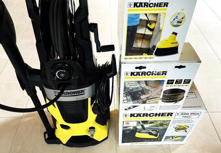 Hogedrukreiniger - Karcher K 5.700 met diverse toebehoren, Tuin en Terras, Hogedrukreinigers, Gebruikt, Elektrisch, Met regelbare waterdruk