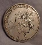Medaille' Europese valuta België / verzilverd, Verzenden