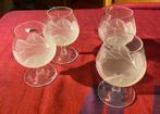 4 verres à brandy cristal JG Durand, Antiquités & Art