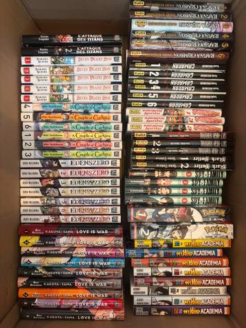 Manga my hero academia, naruto, pokemon, blue lock, beschikbaar voor biedingen